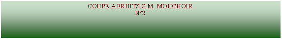 Zone de Texte: COUPE A FRUITS G.M. MOUCHOIRN2  